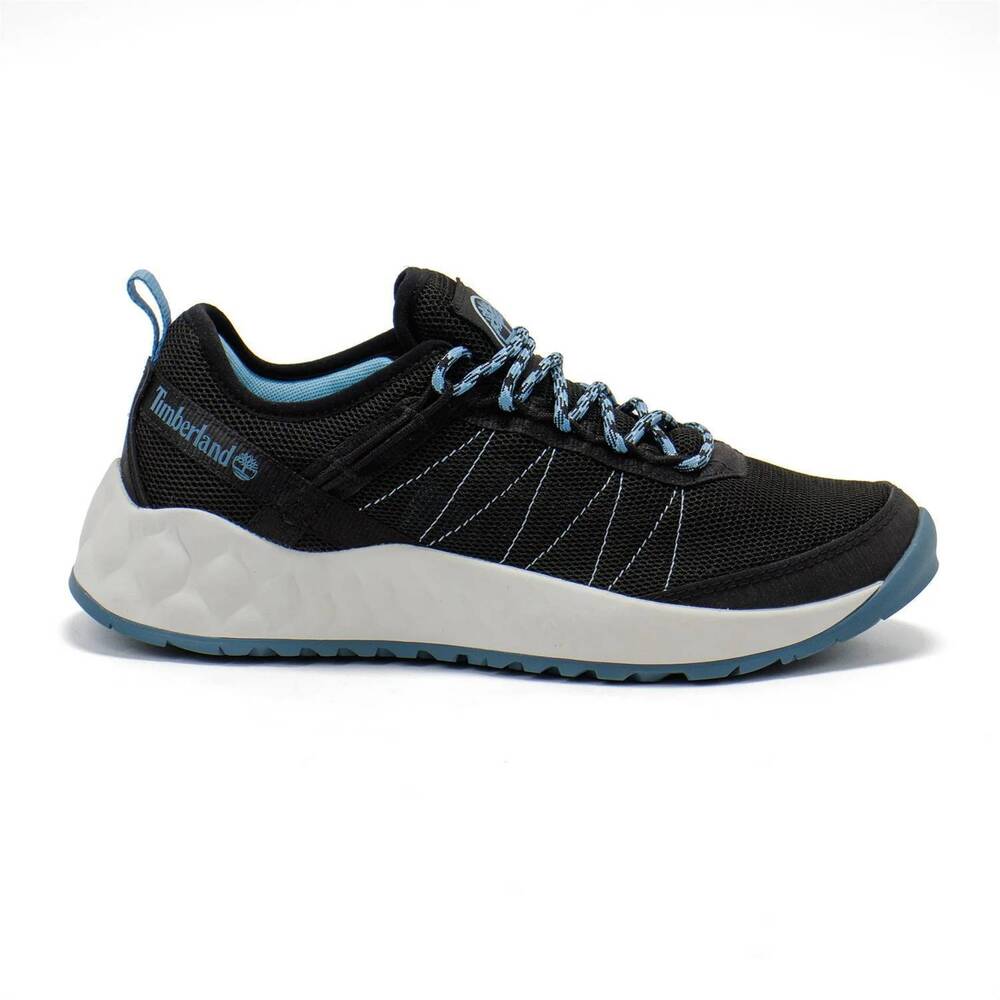 NEW TIMBERLAND women's solar wave low sneaker in black mesh